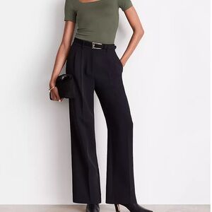 LOFT Versa Black Relaxed Fit Women's Pants